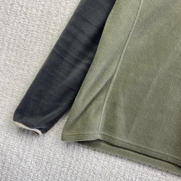 Columbia Jacket Wom M Benton Spring Half Snap Fleece Pullover Green / Gray Camp - Picture 6 of 15